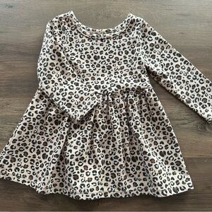 Cat & Jack Leopard Print Girls Toddler Dress Size 12M